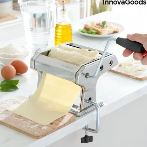 Pastamaskin - InnovaGoods - FRASHTA - Manuell - 3 skärvalsar - Justerbar tjocklek