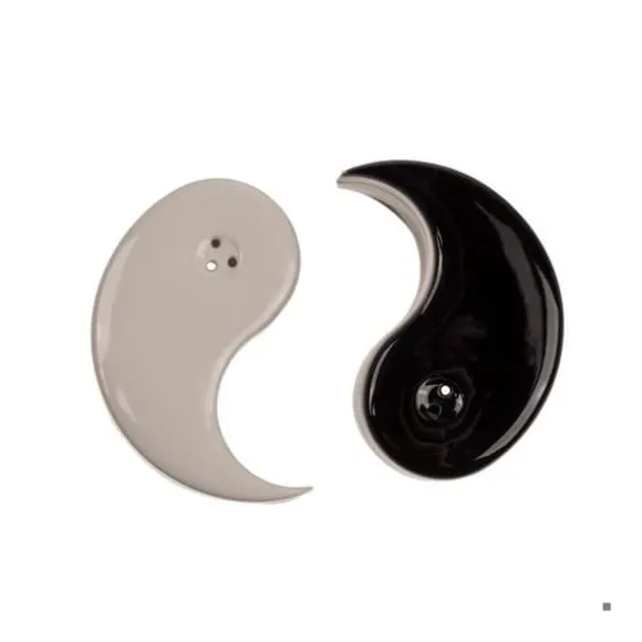 Peppar och saltkar Yin och Yang Salt och peppar kök