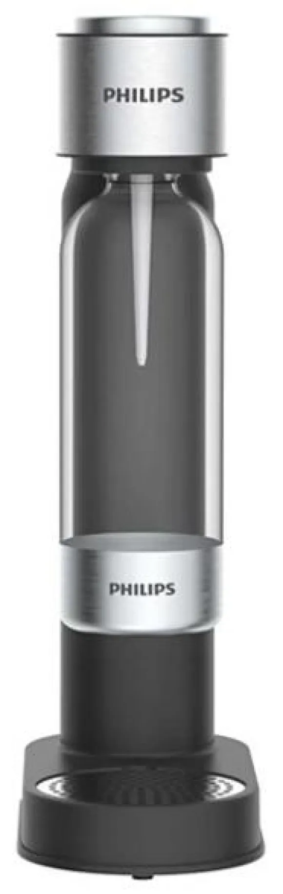 PHILIPS GoZero ADD4902BK/10 Kolsyrare Svart och Silver