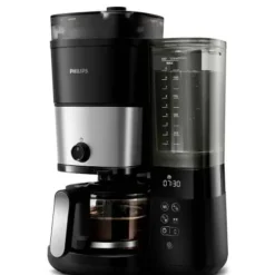 Philips Home HD7900/01 Kaffebryggare Svart, Silver Kapacitet Koppar=10 med kvarn, Timerfunktion, Varmhållningsfunktion