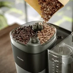 Philips Home HD7900/01 Kaffebryggare Svart, Silver Kapacitet Koppar=10 med kvarn, Timerfunktion, Varmhållningsfunktion