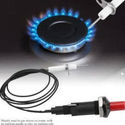 Piezotändare - Tryckknapp - 1000 mm - Blå - Gas