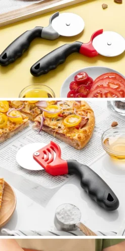 Pizzaskärare i Rostfritt Stål med Ergonomiskt Handtag