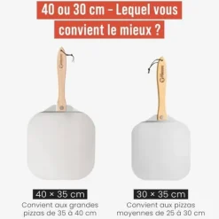 Pizzaspade Chef Pomodoro 36,6 cm - Högkvalitativt Aluminium med Fällbart Handtag