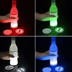 PLACEMAT, Färgglad--10st Mini LED-ljusunderlägg Julljusdekaler Nattklubb Bar Party Favor Vase