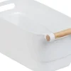 Plastbehållare med trähandtag, 18 x 15,5 x 33,5 cm, WENKO 54019100