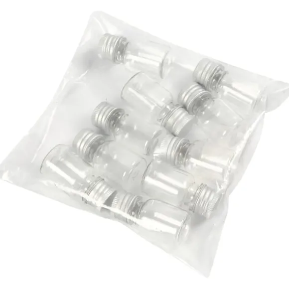 Plastburk med lock - 13-100 ml - 80 st