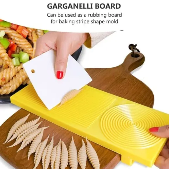 Plast Gnocchi Boards Verktyg för att göra makaroner Pasta och Gnocchi Maker Cutter Kavel manuellt köksredskap