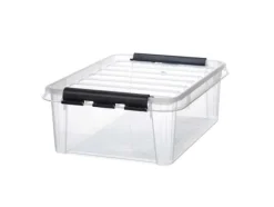 Plastkasse SmartStore Classic 24 24l m/låg 50x39x18cm - (7 stk.)