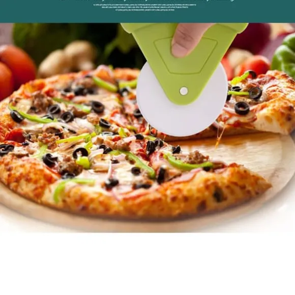 Plast Pizza Hjul Skärare Pizza Skärverktyg Kaka Bröd Skärverktyg Bakverktyg Bakform