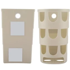 Plast Väggmonterad Soppåse Soppåsar Förvaringslåda Kök Sovrum Badrum (Khaki)