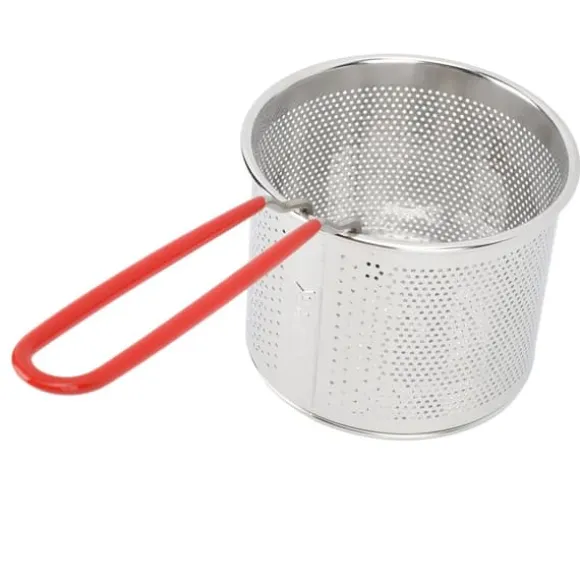 304 pommes friteskorg i rostfritt stål Multifunktionell högtemperaturbeständig rund friteringskorg nätpotatisredskap 14 cm / 5.51in