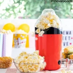 Popcornmaskin - InnovaGoods - PopCot - Röd - 1200 W - Kompakt design - Varmluft