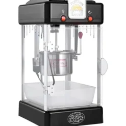 Popcornpopper 300W 2,5 Oz, bärbar bordspopcornmaskin, snabb och enkel användning, perfekt för filmkvällar, elegant svart design