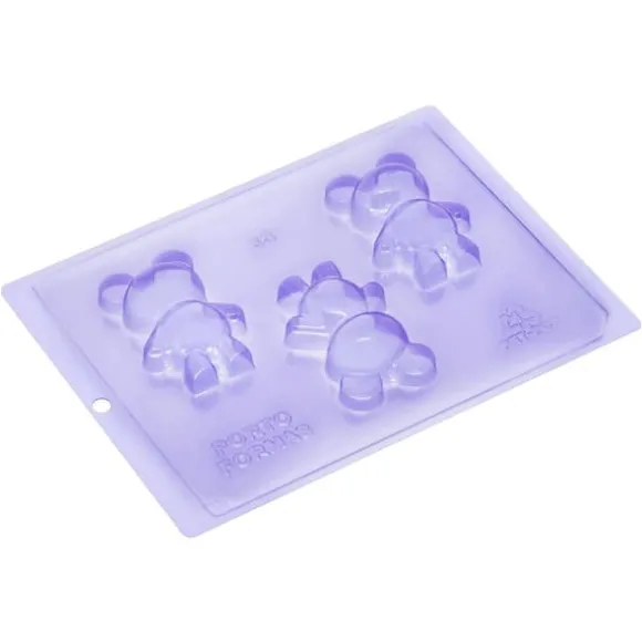 Pralinform Nallebjörn Chokladform - Porto Formas 63 - Special 3 Part Mold