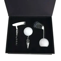 Presentbox Golftema SET 3 delar Korkskruv Vinkork Flasköppnare