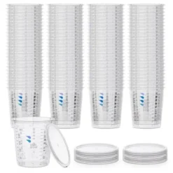 Professionella mätglas BenBow 100x 680ml med 12x lock