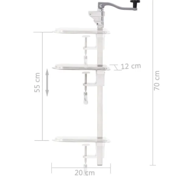 Professionell konservöppnare i aluminium & rostfritt stål | Längd: 70 cm | Höjd: 55 cm