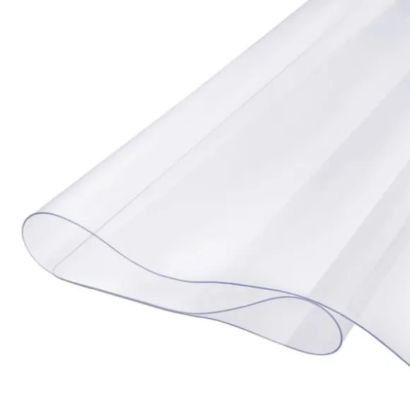 PVC bordsskydd 54x54 tum, klart plast skrivbordsskydd, 1,5 mm tjockt, hållbart och vattentåligt
