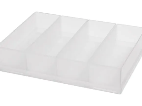 raaco 136457, Set med avdelare, Transparent, Polypropylen (PP), 220 mm, 160 mm, 47 mm