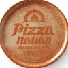 Receptsamling Tegelröd pizzatallrik i porslin, diameter. 33 cm - set med 6 st.