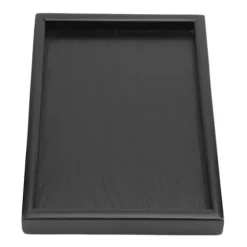 Rektangulär Form Massivt Trä Te Kaffe Snacks Mat Måltider Serveringsbricka Tallrik Restaurang Brickor #1