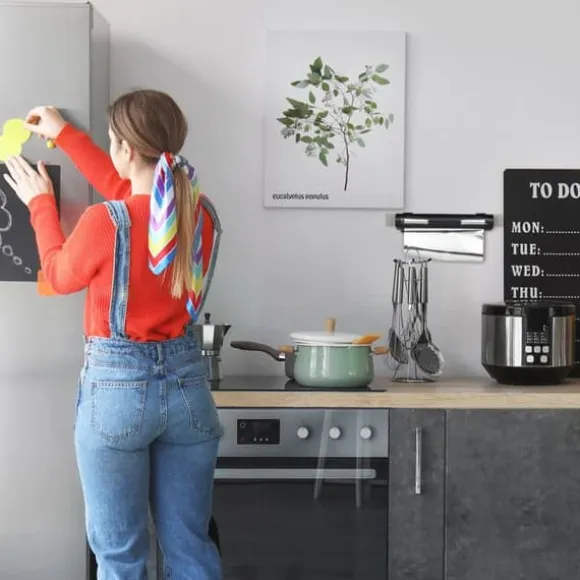Relaxdays Distributör för livsmedelsfilm, set om 2, för aluminiumfolie och cellofan, visningsfönster, svart