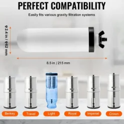 Reningsvattenfilter byte 2-pack, effektivt filtreringssystem för Gravity Filter, hög kvalitet, enkelt byte, säkra och rena vattenlösningar
