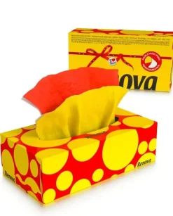 Renova avtagbara hygienservetter röda och gula 80 st