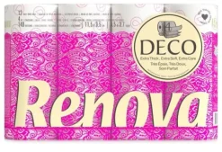 Renova Deco Vit Doft Toalettpapper 4-lager 140 ark 12 rullar