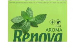 Renova Mint Hygienvåtservetter i miniask 3-lagers 46 stycken