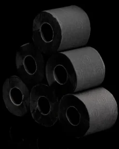 Renova svart parfymerat toalettpapper 16,1 m 3-lagers 140 ark 6 rullar