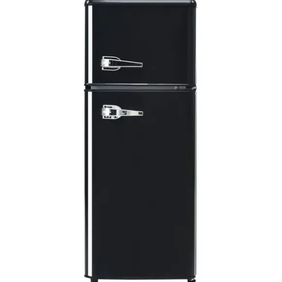 Retro-Kylskåp, Kombinerad kyl och frys, 105.5 cm, 92L, 28L frys, Energieklass D