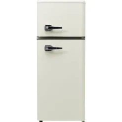 Retro-Kylskåp, Kombinerad kyl och frys, 105.5 cm, 92L, 28L frys, 116 kWh/år
