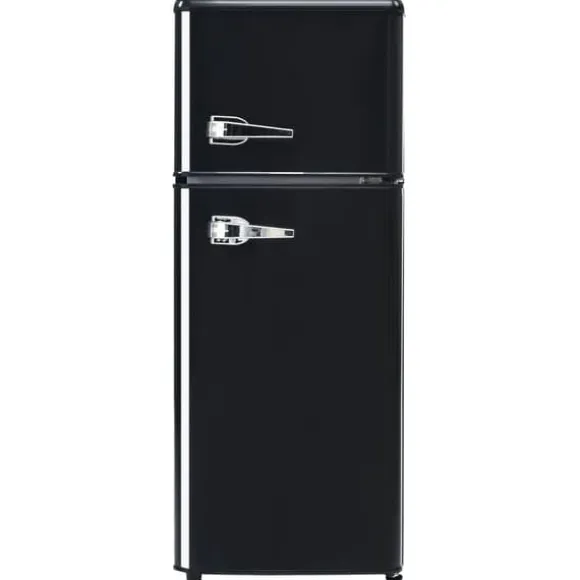 Retro-Kylskåp, Kombinerad kyl och frys, 105.5 cm, 92L, 28L frys, Energieklass D