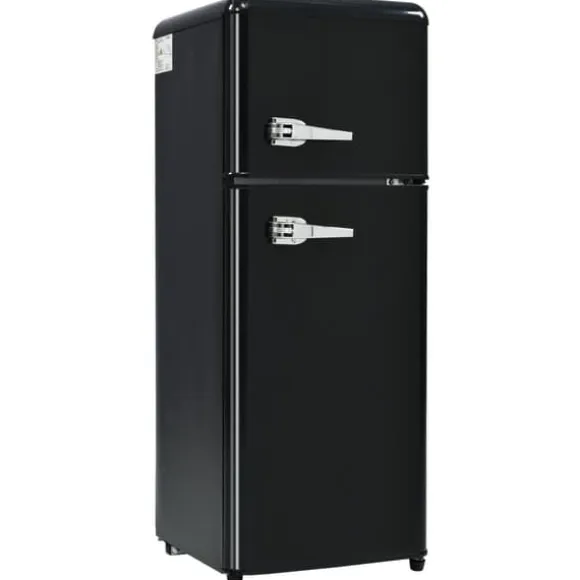 Retro-Kylskåp, Kombinerad kyl och frys, 105.5 cm, 92L, 28L frys, Energieklass D