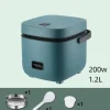 Riskokare - Mini Elektrisk Riskokare Hem Köksapparater 1.2L Värme Matångkokare Multifunktionell Matkokare (Färg: mörkgrön)