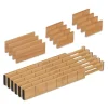 Robust 18-delat lådavdelarset i bambu