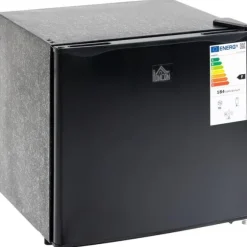 Rootz Minifrys - 35 L frysbox - Minikylskåp - Minikyl - 5-nivå temperaturkontroll - Stål, plast - Svart - 47W x 44,2D x 48,8H cm