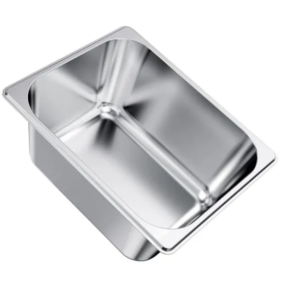 Rostfria ångpannor för hotell, 1/2 storlek x 148mm, 9L bord, anti-sylt, 2-pack