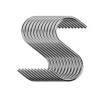 Rostfria S-Krokar, 10-pack