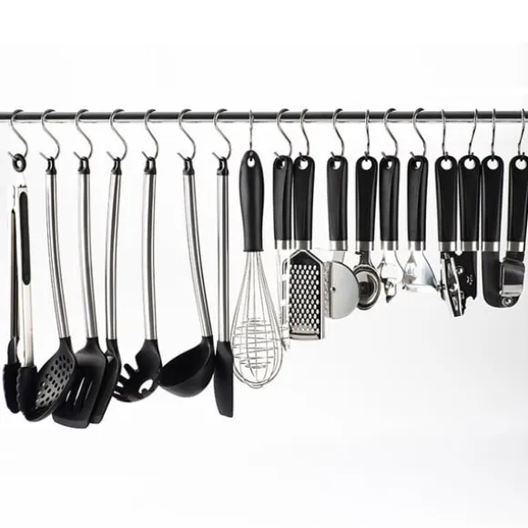 Rostfria S-Krokar, 10-pack