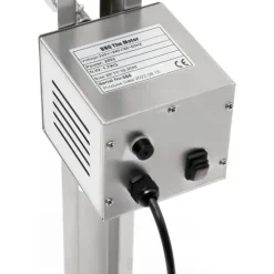 Rostfri spädgrisgrill, elektrisk rotisserie med motor, spett med köttgafflar, 220 V, silver