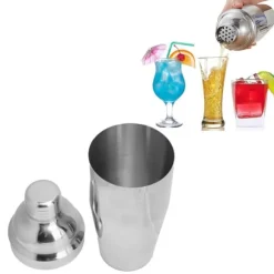 Rostfritt Stål Cocktail Shaker Bartending Mixerverktyg för Bar Familj Fest Restaurang