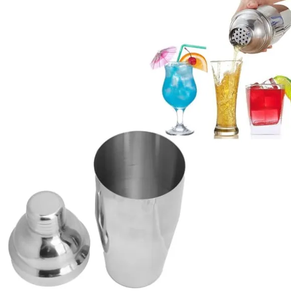 Rostfritt Stål Cocktail Shaker Bartending Mixerverktyg för Bar Familj Fest Restaurang