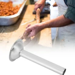 Rostfritt stål Korvfyllningsrör Manuell Köttkvarn Tillbehör Diameter 24mm