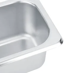 Rostfritt stål matbuffé tallrikar kastruller bricka fat hållare fyrkantig matbehållare