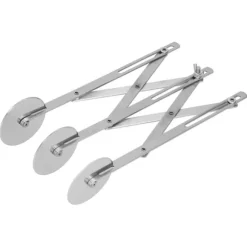 Rostfritt stål Multi Wheel Deg Roller Divider Kex Bakverk Pizzaskärare Bakverktyg 3 hjul