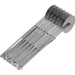 Rostfritt stål Multi Wheel Deg Roller Divider Kex Bakverk Pizzaskärare Bakverktyg7 hjul