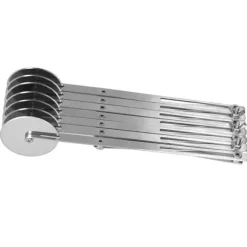 Rostfritt stål Multi Wheel Deg Roller Divider Kex Bakverk Pizzaskärare Bakverktyg7 hjul